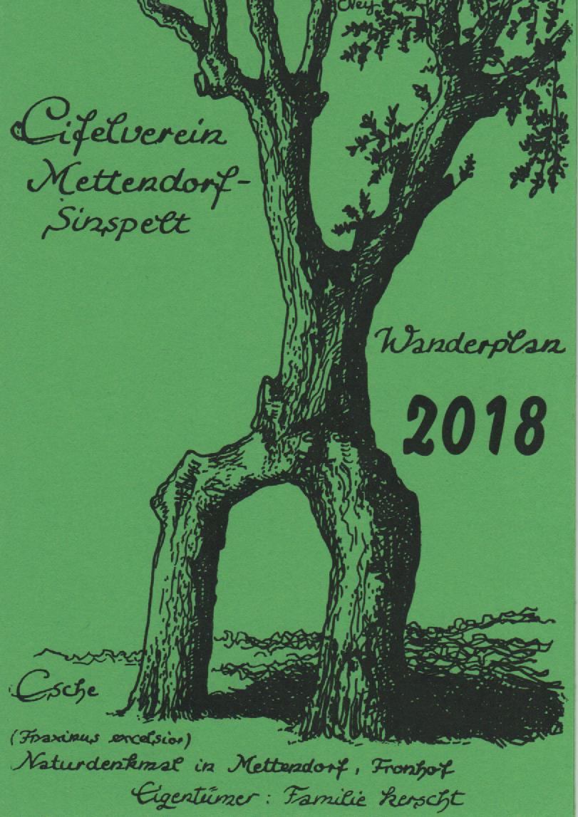 Wanderplan 2018 Deckblatt